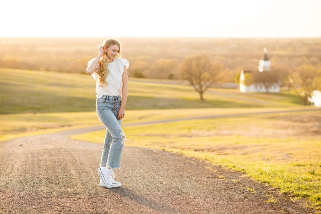 Outdoor senior photography in North Texas