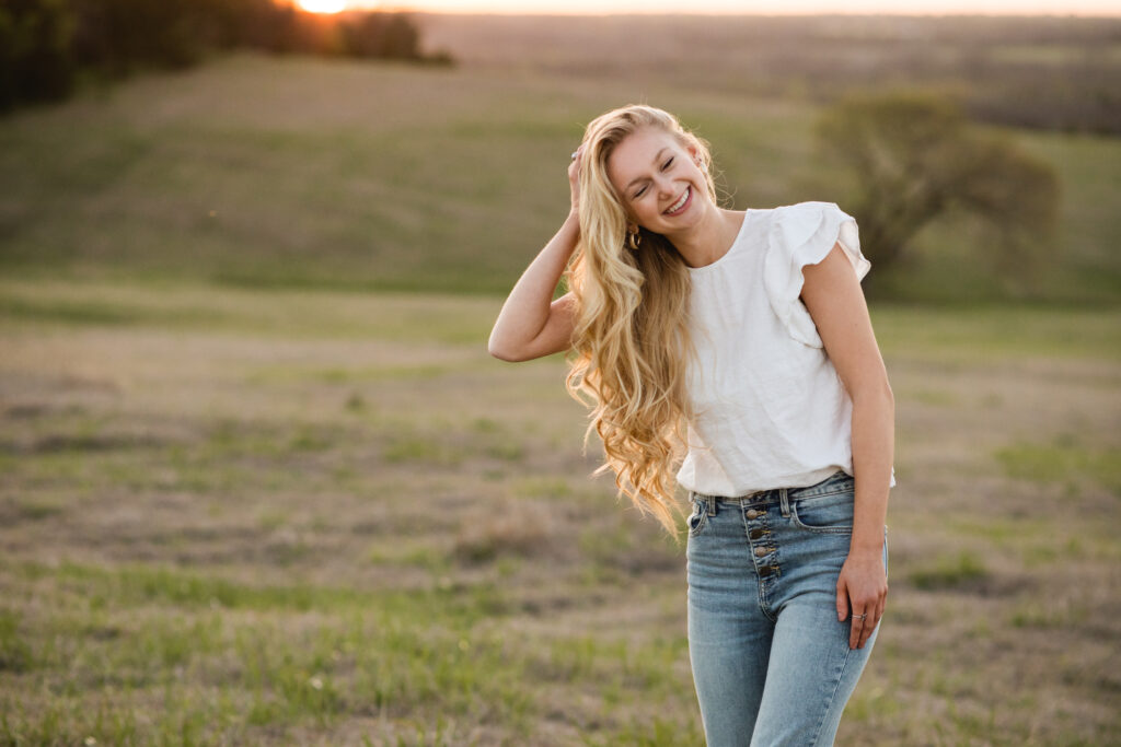 Outdoor senior photography in North Texas