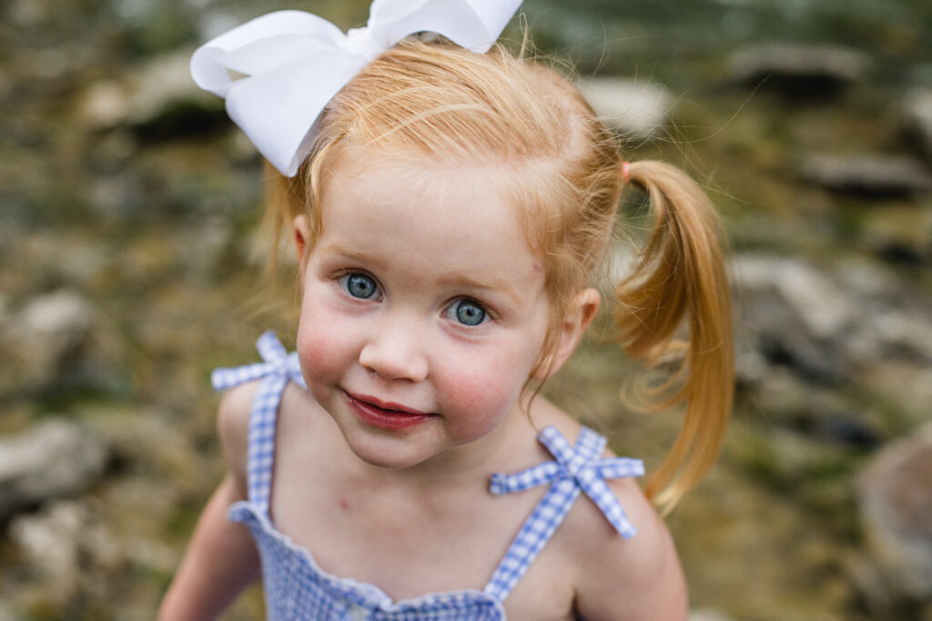 Outdoor Family Photography in the Creek