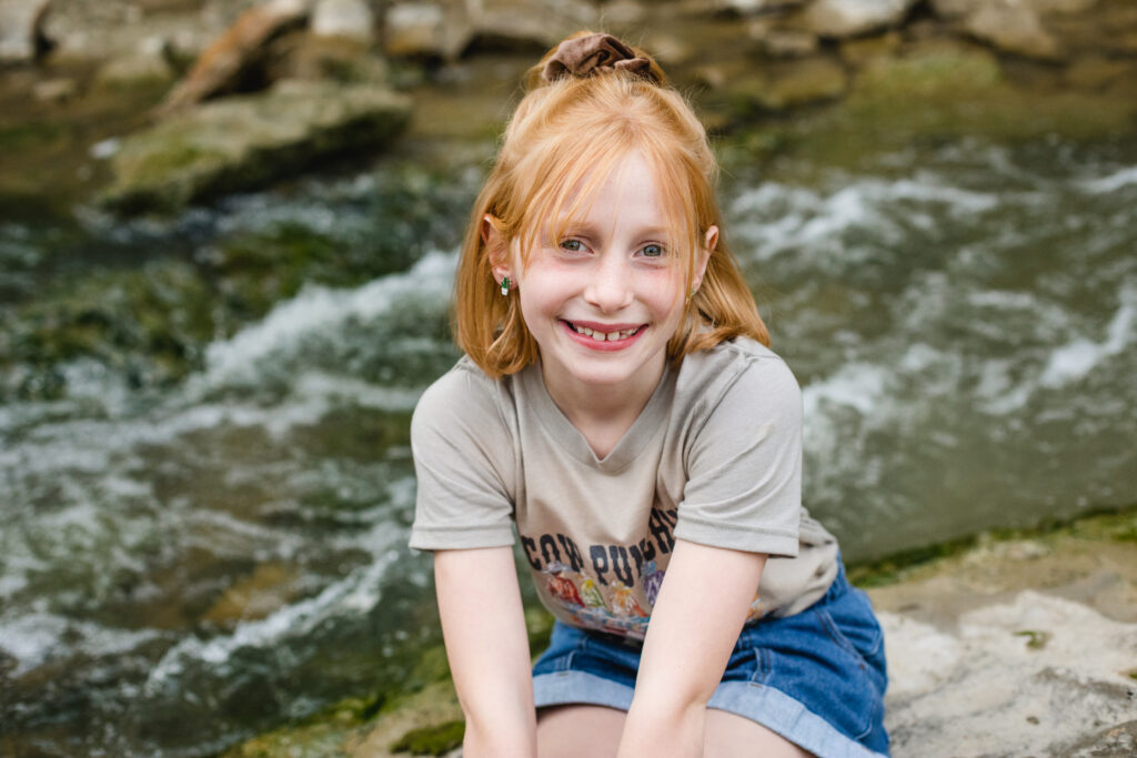 Outdoor Family Photography in the Creek