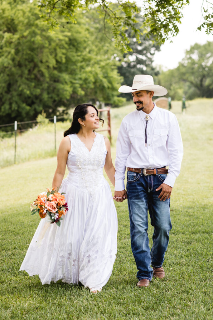 North Texas Outdoor Wedding - Bride and Groom Portraits