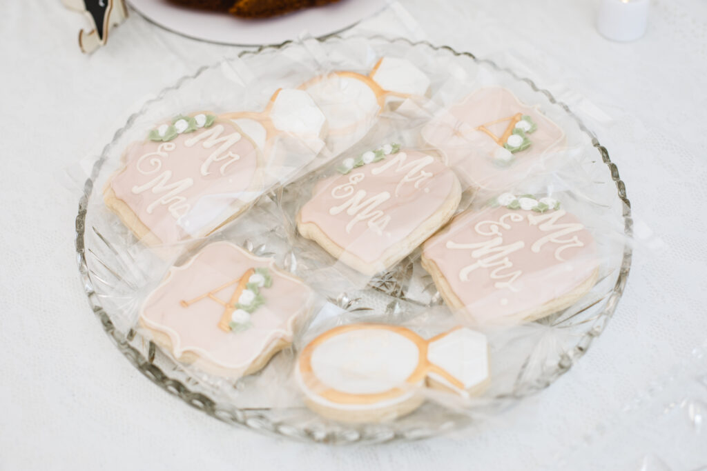 North Texas Outdoor Wedding Reception Cookies