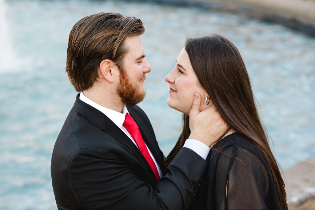 North Texas outdoor engagement photo