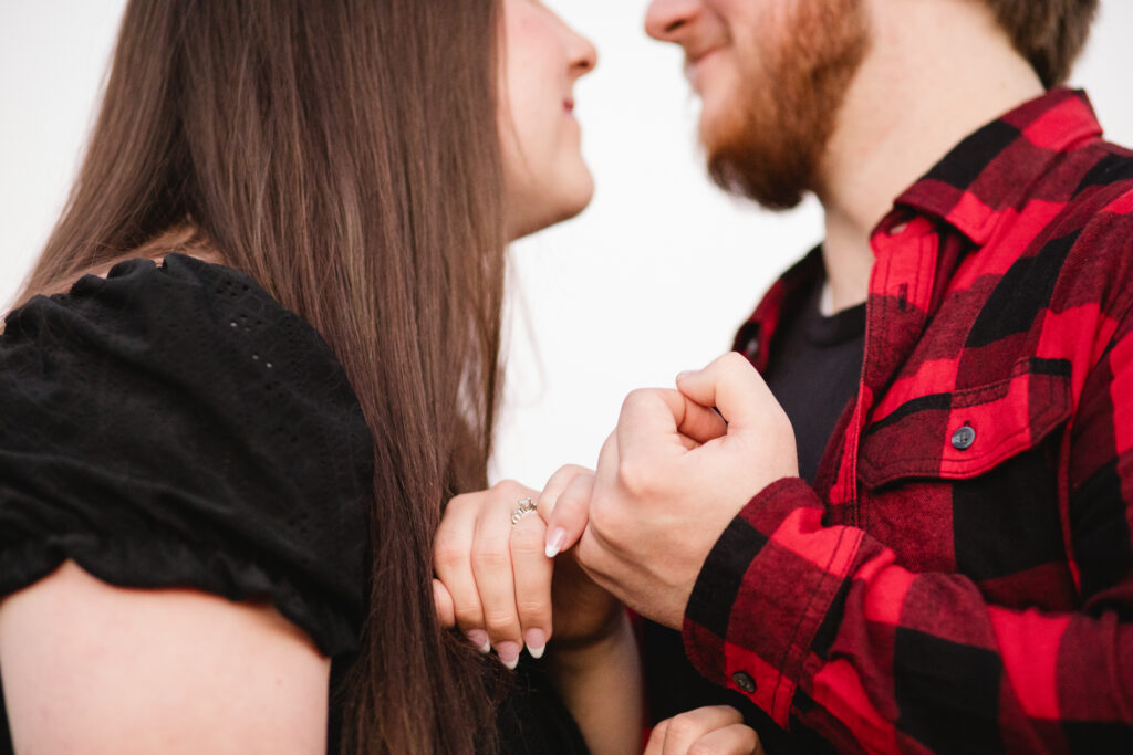 North Texas outdoor engagement photo