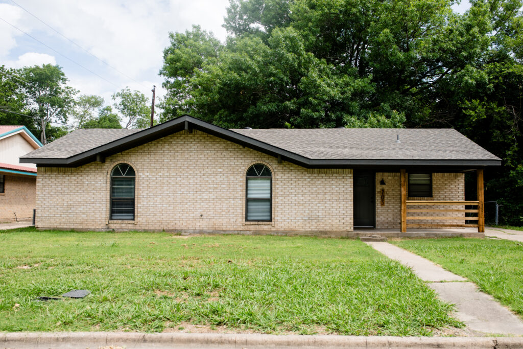 Exterior of renovated house