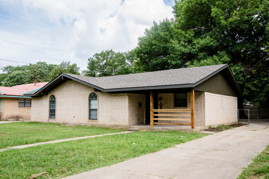 Exterior of renovated house