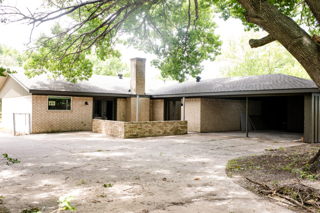 Exterior of renovated house