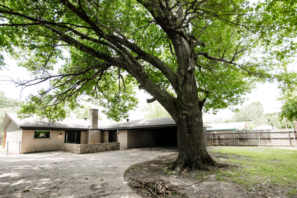 Exterior of renovated house