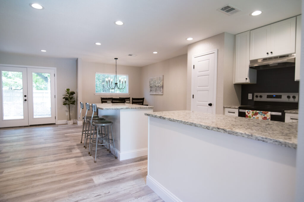 Kitchen of renovated house