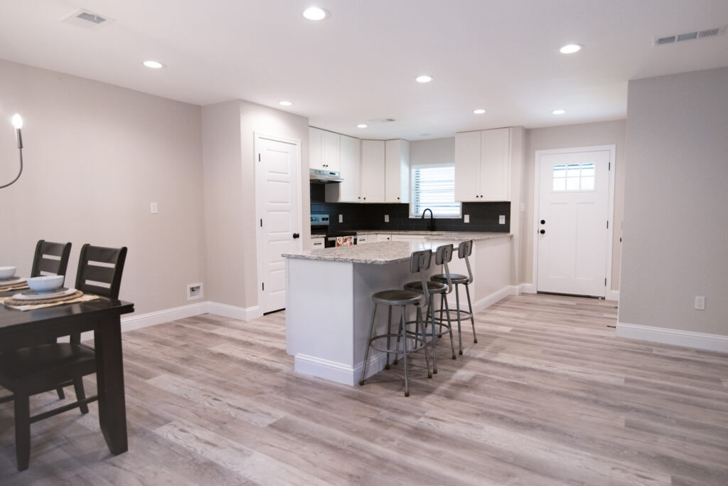 Kitchen of renovated house