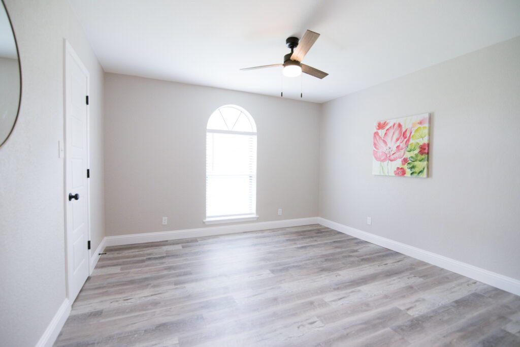 Interior room of renovated house