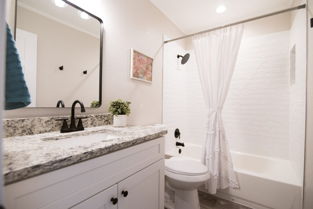 Bathroom of renovated house