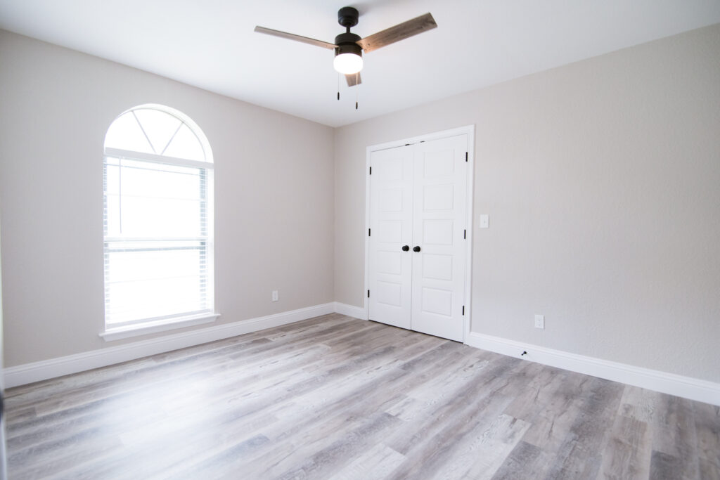 Bedroom of renovated house