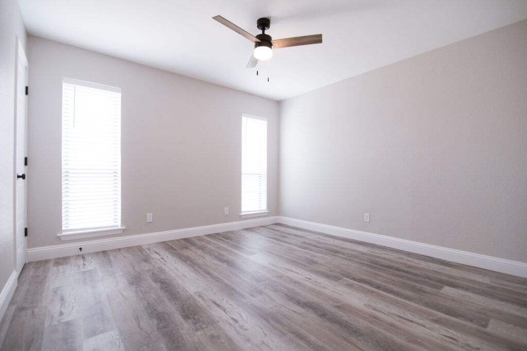 Bedroom of renovated house